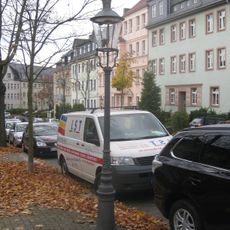 Gaslaterne der Firma Ritter Münchner Straße 23 (gegenüber)