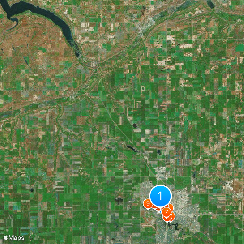 Mosaic Stadium Mappa