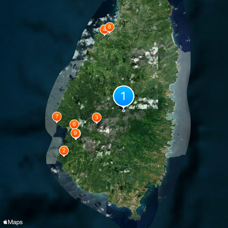 Geografia de Santa Lúcia Mapa