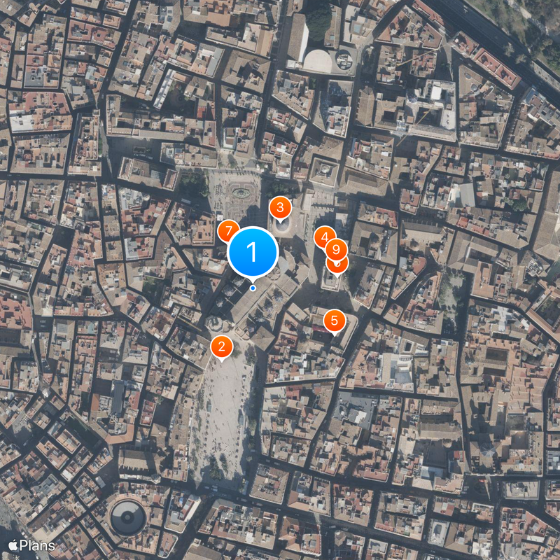 Valencia Cathedral Map