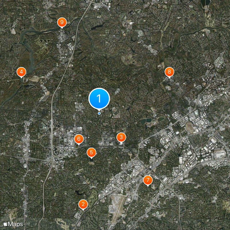 Dunwoody Map
