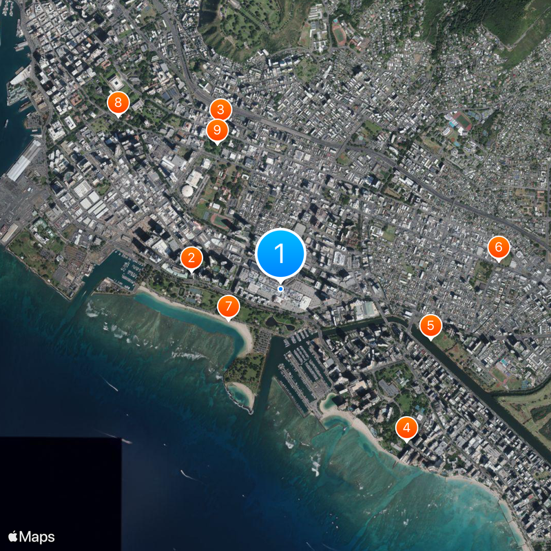 Ala Moana Center Carte