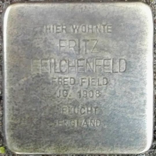 Stolperstein dedicated to Fritz Feilchenfeld