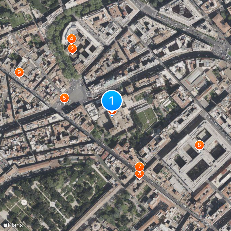 Palazzo Barberini Mapa