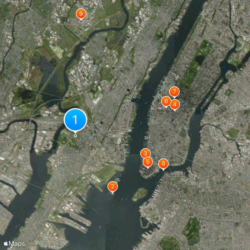 Comté de Hudson Carte