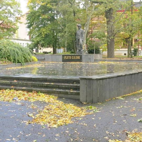 Památník obětí neštěstí na dole Pluto II roku 1981 v Horním Litvínově