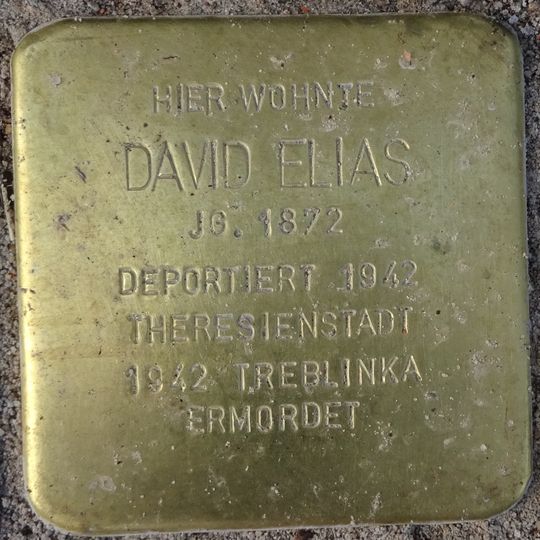 Stolperstein für David Elias
