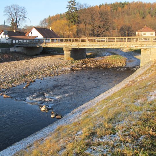 Most silnice III/14415 přes Volyňku ve Čkyni
