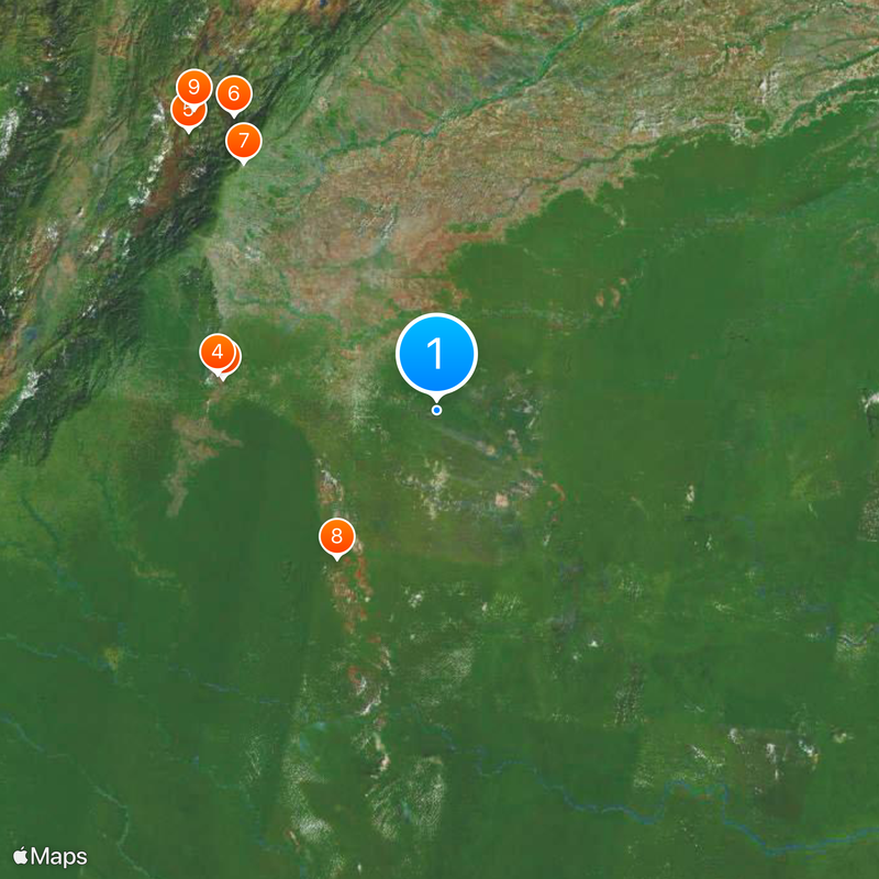 Guaviare Department Map