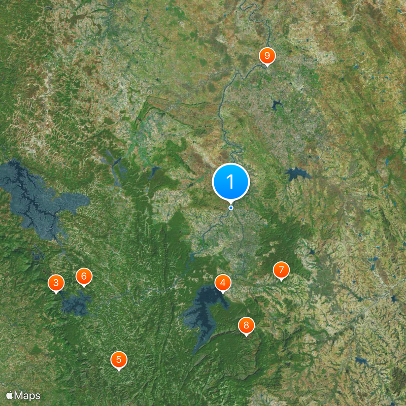 Tunga River Map