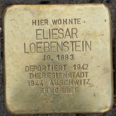 Stolperstein dedicated to Eliesar Loebenstein