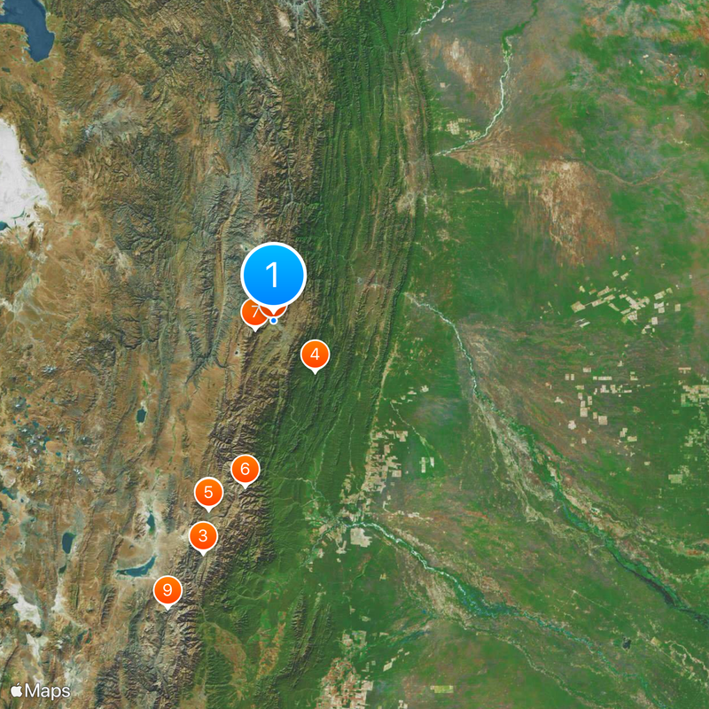 Departamento de Tarija Mapa
