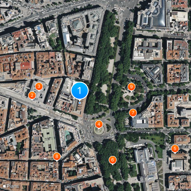 Thyssen-Bornemisza Museum Map