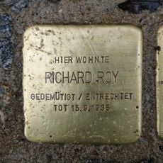 Stolperstein dedicated to Richard Roy