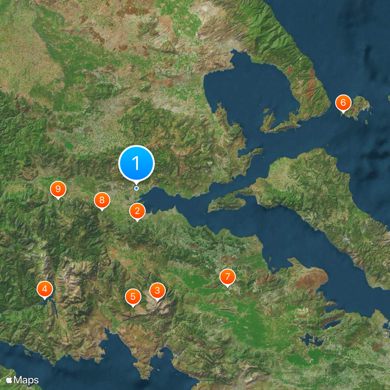 District régional de Phthiotide Carte
