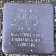 Stolperstein dedicated to Reinhold Joschkowitz