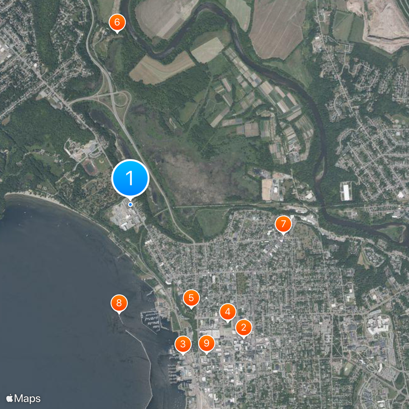Burlington College Map