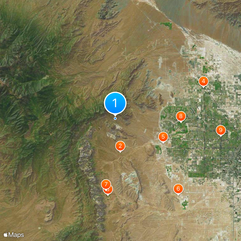 Red Rock Canyon National Conservation Area Map