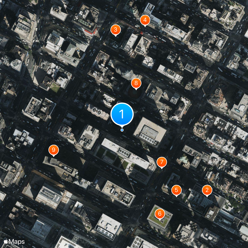 Ziegfeld Theatre Map