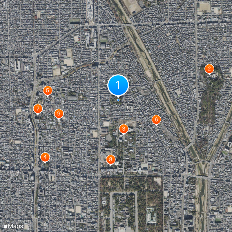 Kamigoryō shrine Mappa