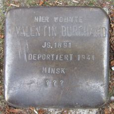 Stolperstein à la mémoire de Valentin Burchard