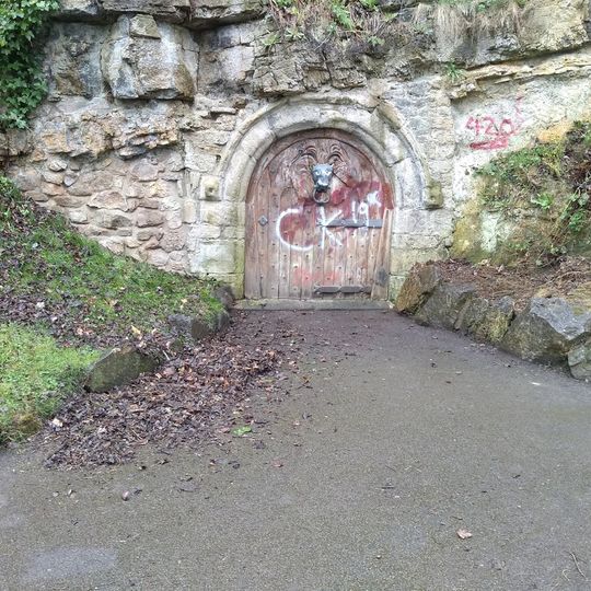 Medieval Arch Under Cliff Near South East Corner Of Park