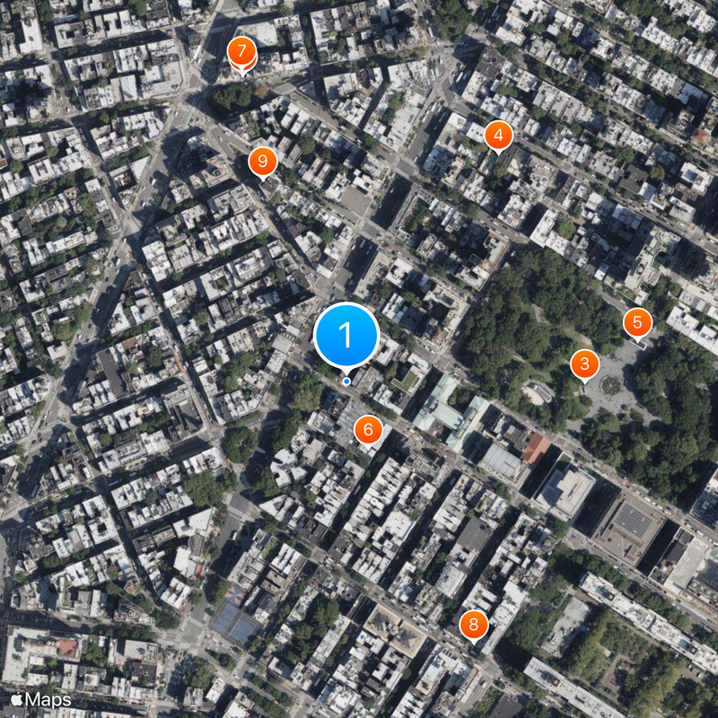 Blue Note Jazz Club Map