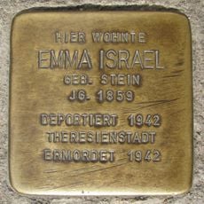 Stolperstein dedicated to Emma Israel