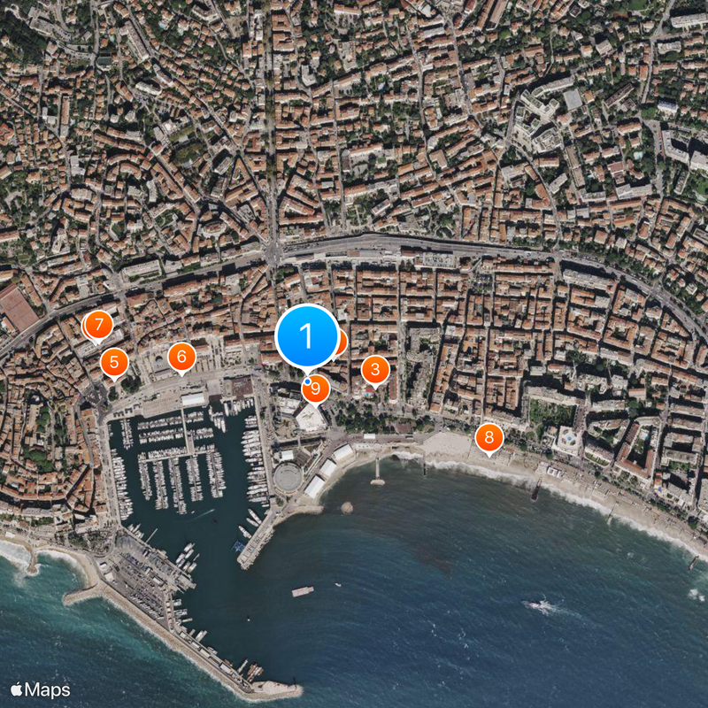 Palais des Festivals et des Congrès Mappa