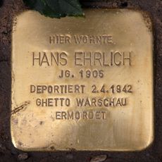 Stolperstein à la mémoire de Hans Ehrlich