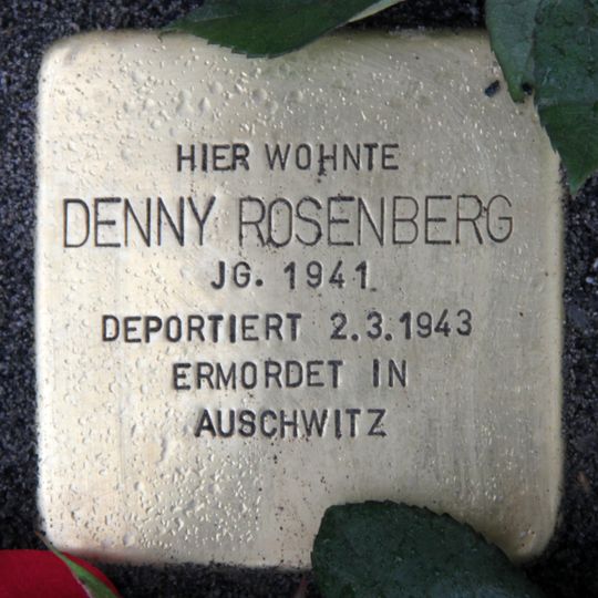 Stolperstein en memoria de Denny Rosenberg