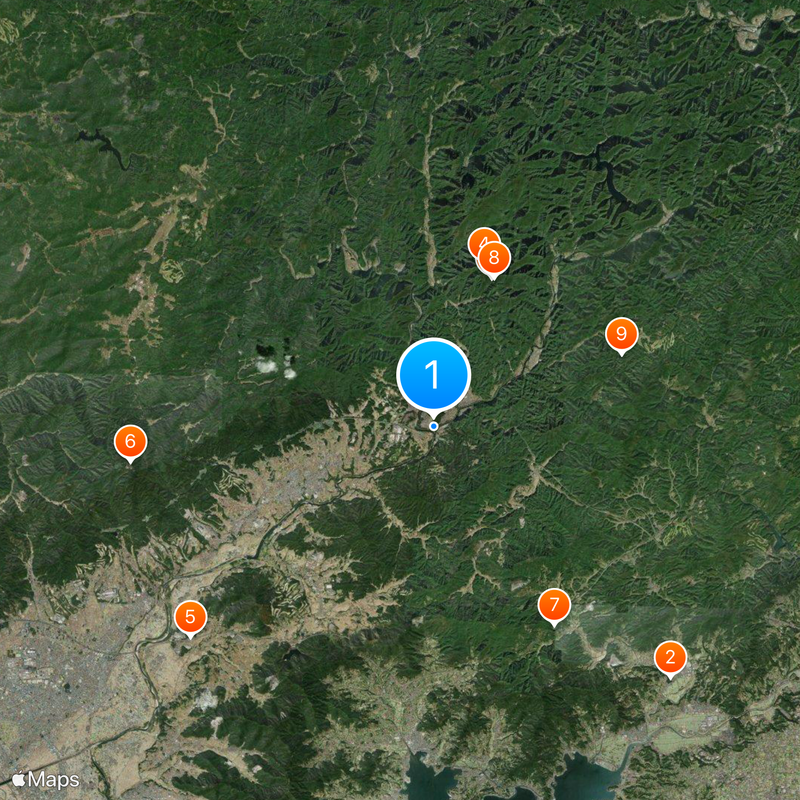 Nagashino Castle Mappa