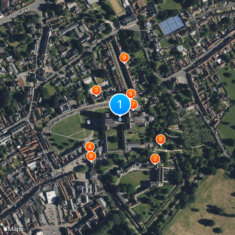 Catedral de Wells Mapa