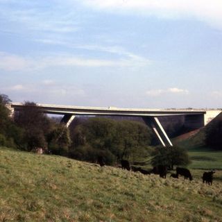Wentbridge Viaduct Carrying Bypass Over Valley Of River Went