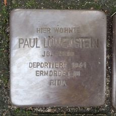 Stolperstein dedicated to Paul Löwenstein