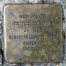 Stolperstein dedicated to Peter Bendix