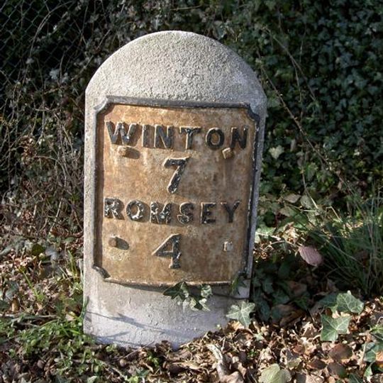 Milestone 25 Metres East Of Ampfield Primary School
