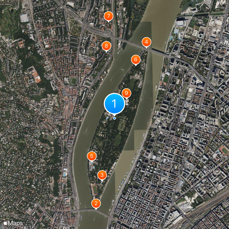 Wyspa Małgorzaty Mapa