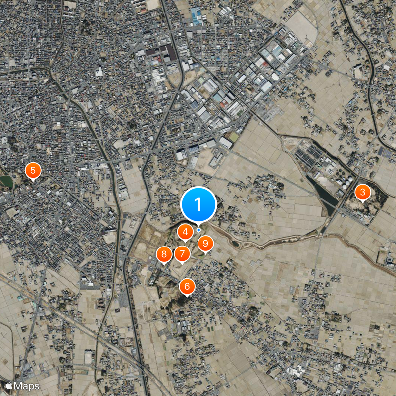 Inariyama Kofun Mapa