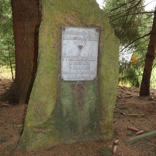 Gedenkstein für Franz Dziebko