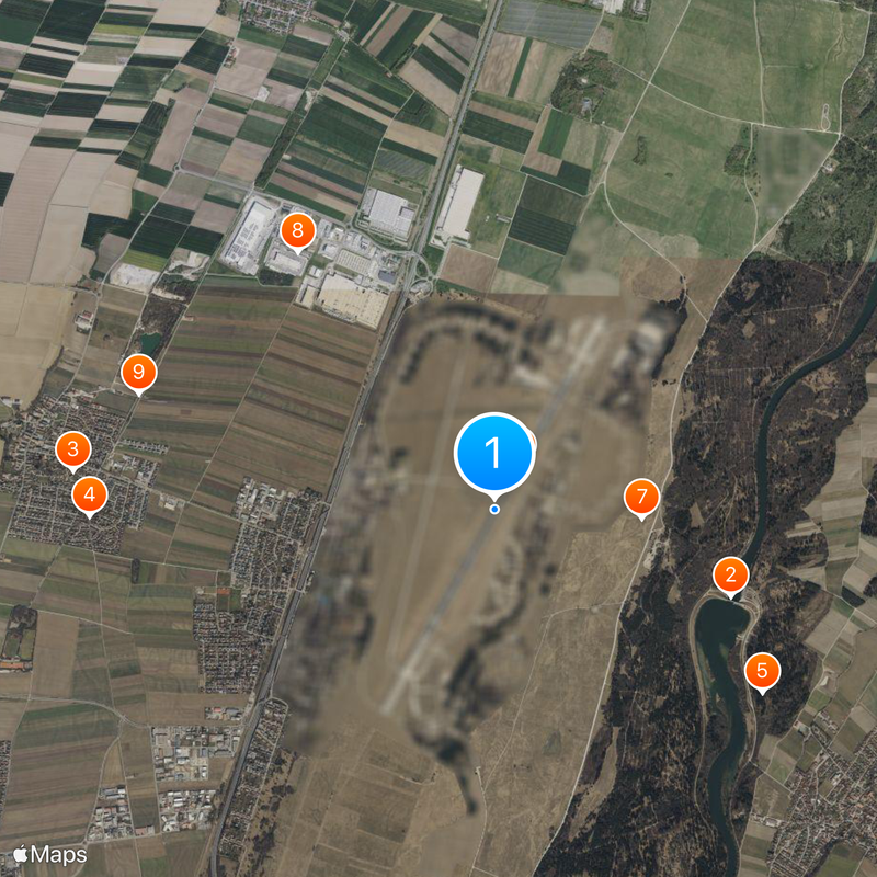 Lechfeld Air Base Map