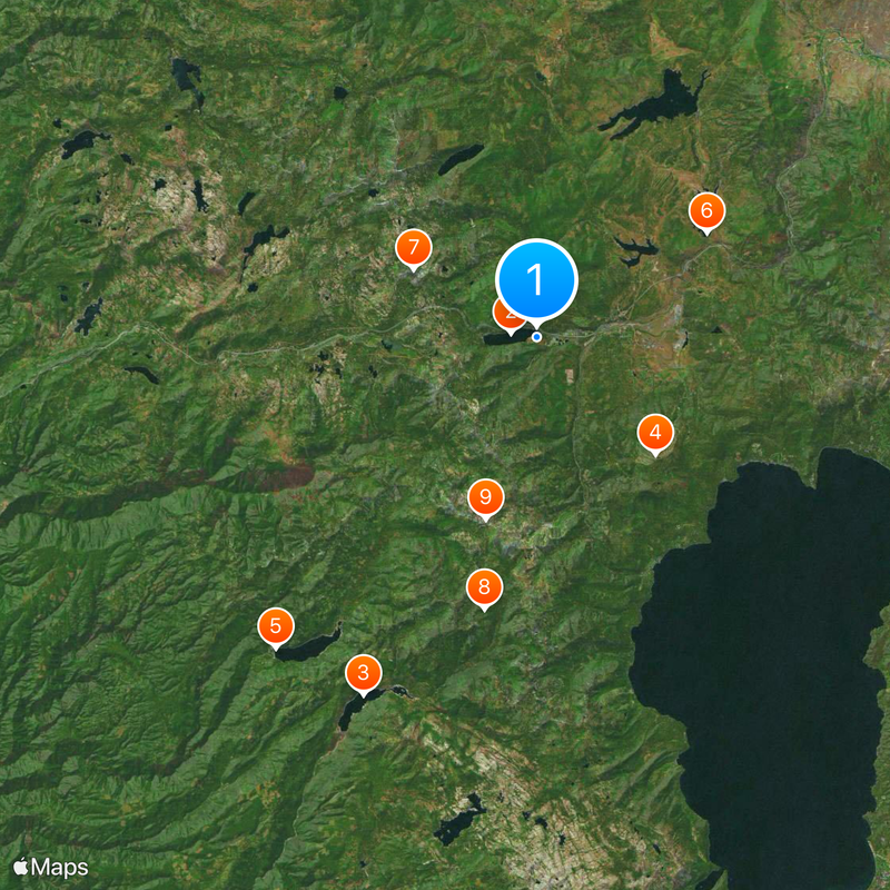 Donner Memorial State Park Mapa