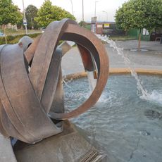 Fountain by the railway station in Uherský Brod