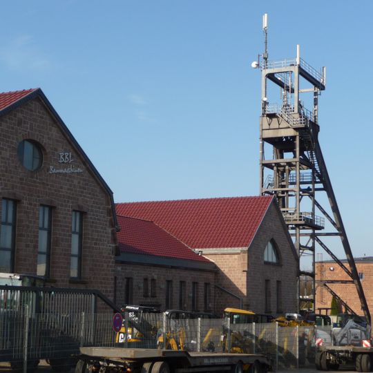 Fördergerüst Schacht Holz