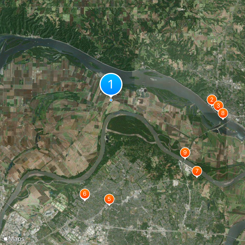 Katy Trail State Park Karte