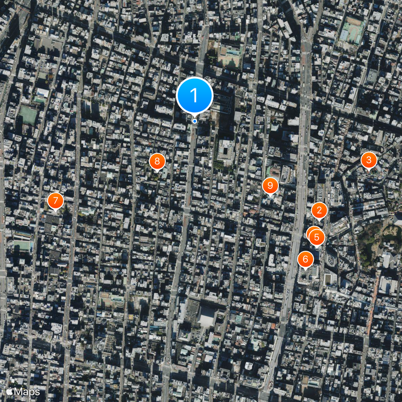 Kappabashi-dōri Carte