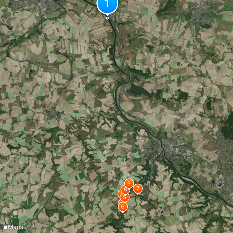 Heeresfeldbahnübung 1909 Map