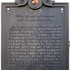Bicol Regional Training and Teaching Hospital historical marker