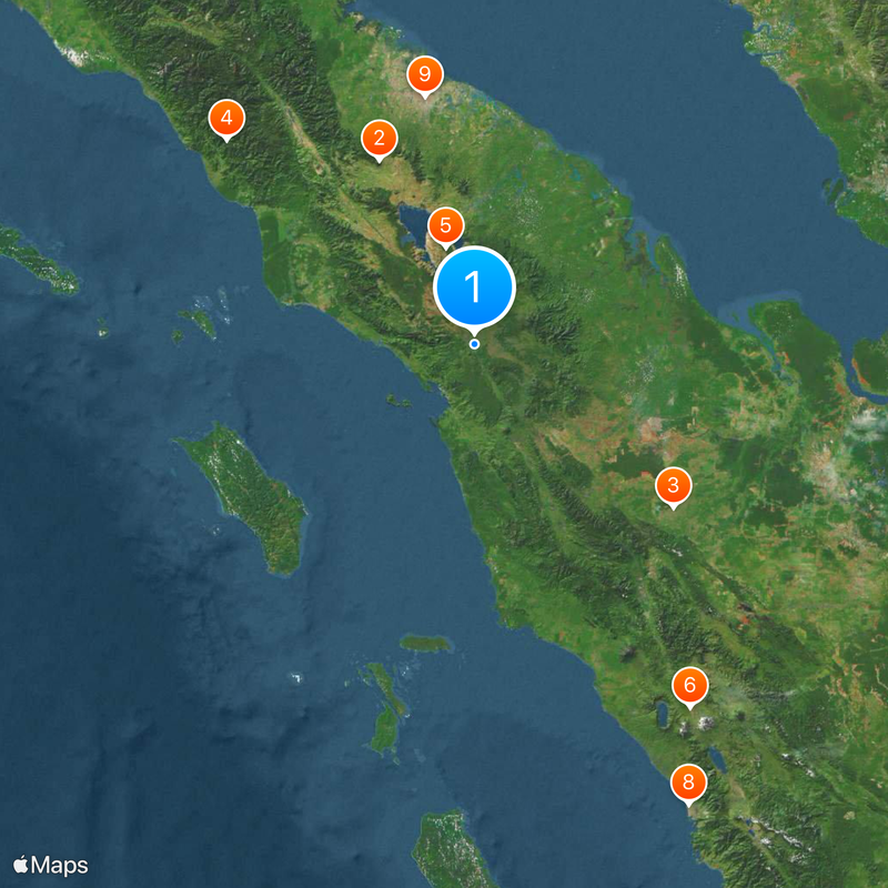 North Sumatra Map