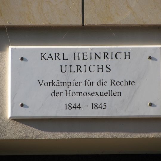 Karl-Heinrich-Ulrichs commemorative plaque